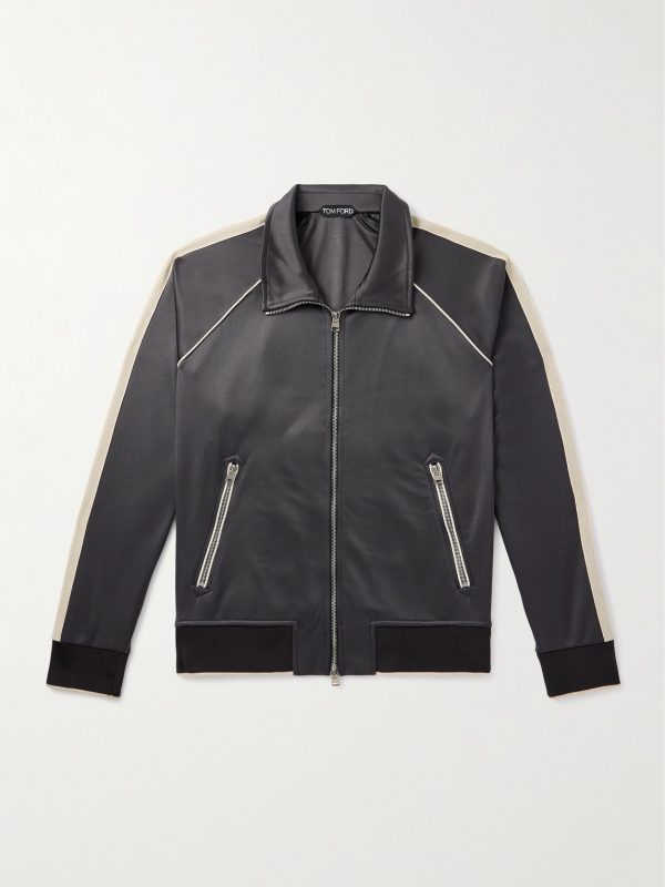 Striped Jersey Track Jacket Striped Jersey Track Jacket