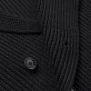 Shawl-Collar Double-Breasted Ribbed Wool and Silk-Blend Cardigan - CU Shawl-Collar Double-Breasted Ribbed Wool and Silk-Blend Cardigan - CU