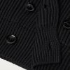 Shawl-Collar Double-Breasted Ribbed Wool and Silk-Blend Cardigan - E1 Shawl-Collar Double-Breasted Ribbed Wool and Silk-Blend Cardigan - E1