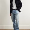 Shawl-Collar Double-Breasted Ribbed Wool and Silk-Blend Cardigan - OU Shawl-Collar Double-Breasted Ribbed Wool and Silk-Blend Cardigan - OU