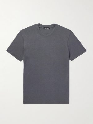 Lyocell and Cotton-Blend Jersey T-Shirt Lyocell and Cotton-Blend Jersey T-Shirt