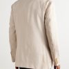 Richard Double-Breasted Linen and Wool-Blend Suit Jacket - BK