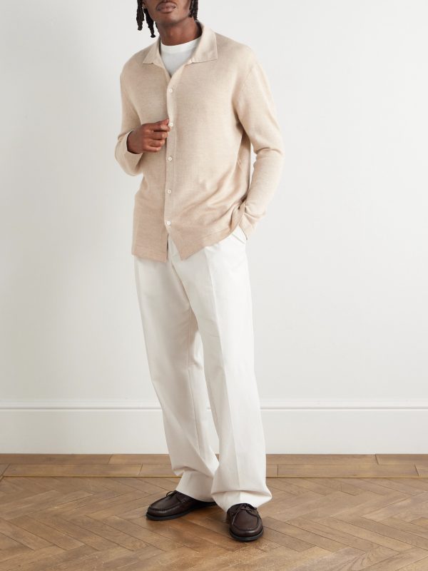 Sunset Cashmere and Silk-Blend Shirt - OU