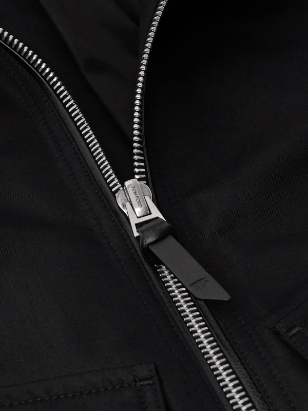 Coated Cotton-Canvas Bomber Jacket - CU
