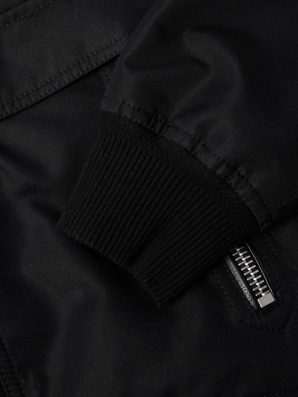Coated Cotton-Canvas Bomber Jacket - E1