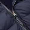 Leather-Trimmed Quilted Shell and Wool Down Jacket - CU Leather-Trimmed Quilted Shell and Wool Down Jacket - CU