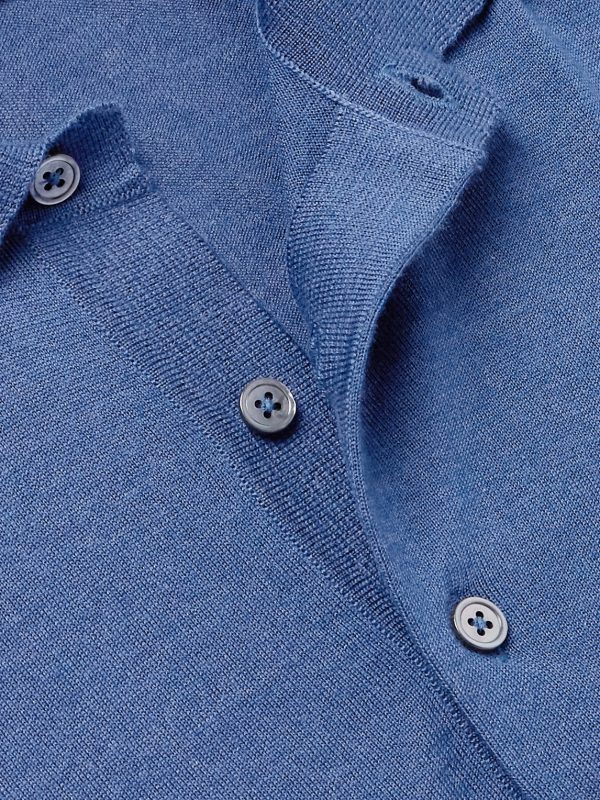 Cashmere and Silk-Blend Polo Shirt - CU