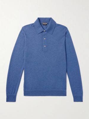 Cashmere and Silk-Blend Polo Shirt Cashmere and Silk-Blend Polo Shirt