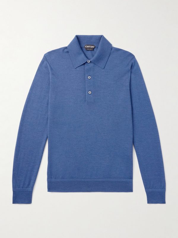 Cashmere and Silk-Blend Polo Shirt