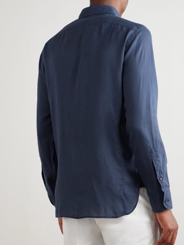 Button-Down Collar Lyocell-Twill Shirt - BK Button-Down Collar Lyocell-Twill Shirt - BK