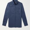 Button-Down Collar Lyocell-Twill Shirt Button-Down Collar Lyocell-Twill Shirt