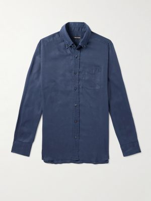 Button-Down Collar Lyocell-Twill Shirt Button-Down Collar Lyocell-Twill Shirt