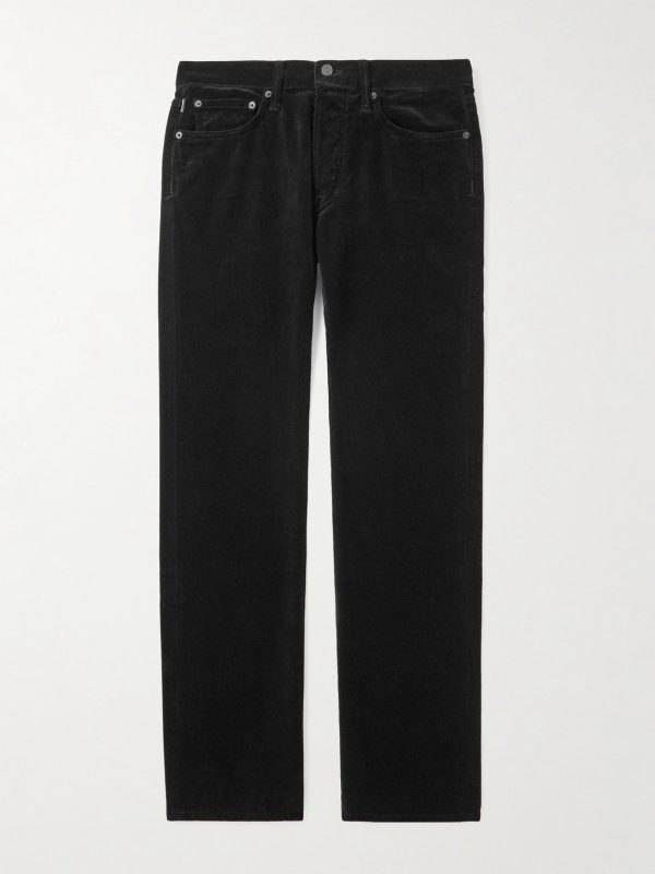 Icon Straight-Leg Cotton-Velvet Suit Trousers Icon Straight-Leg Cotton-Velvet Suit Trousers