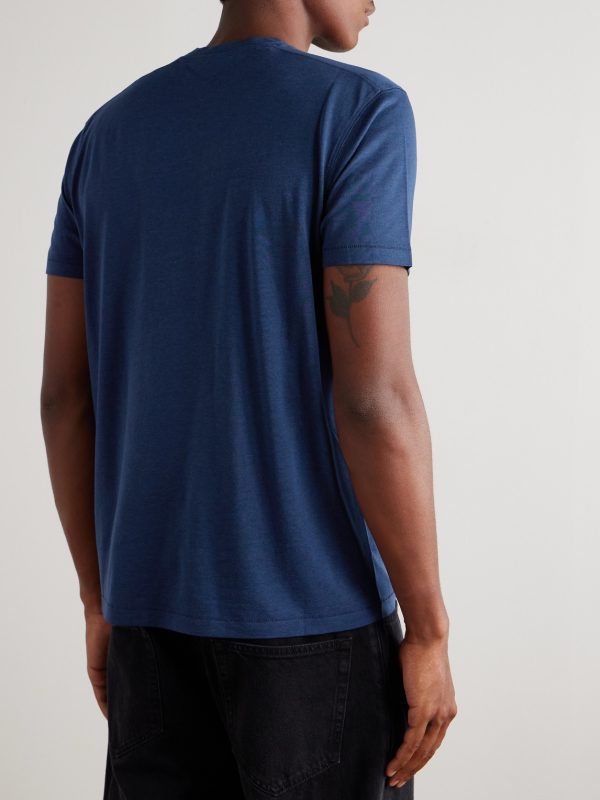 Lyocell and Cotton-Blend Jersey T-Shirt - BK Lyocell and Cotton-Blend Jersey T-Shirt - BK