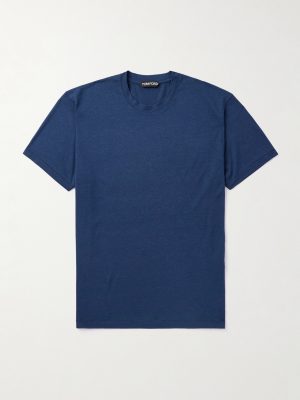 Lyocell and Cotton-Blend Jersey T-Shirt Lyocell and Cotton-Blend Jersey T-Shirt