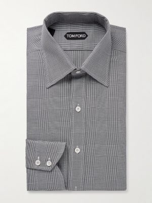 Prince of Wales Checked Cotton-Poplin Shirt
