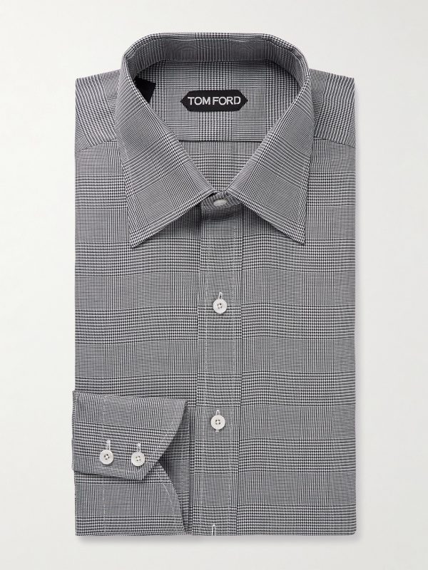Prince of Wales Checked Cotton-Poplin Shirt Prince of Wales Checked Cotton-Poplin Shirt