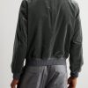 Cotton-Velvet Bomber Jacket - BK Cotton-Velvet Bomber Jacket - BK