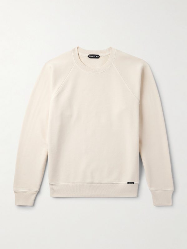 Logo-Appliquéd Garment-Dyed Cotton-Jersey Sweatshirt Logo-Appliquéd Garment-Dyed Cotton-Jersey Sweatshirt
