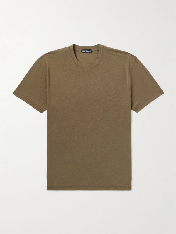 Lyocell and Cotton-Blend Jersey T-Shirt Lyocell and Cotton-Blend Jersey T-Shirt