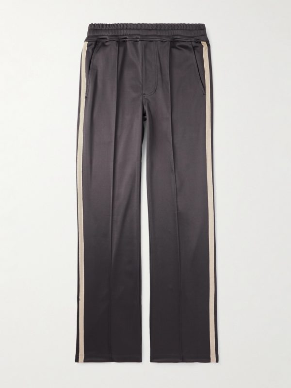 Straight-Leg Webbing-Trimmed Jersey Track Pants Straight-Leg Webbing-Trimmed Jersey Track Pants