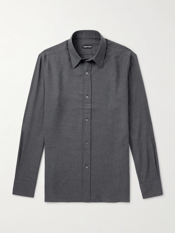 Cotton and Cashmere-Blend Shirt