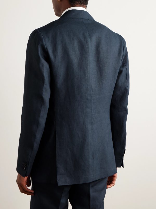 Waverly Slim-Fit Linen Suit Jacket - BK Waverly Slim-Fit Linen Suit Jacket - BK