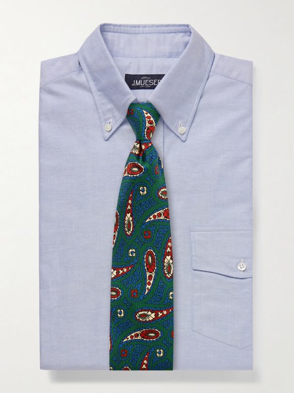 Slim-Fit Button-Down Collar Cotton Oxford Shirt - E1 Slim-Fit Button-Down Collar Cotton Oxford Shirt - E1