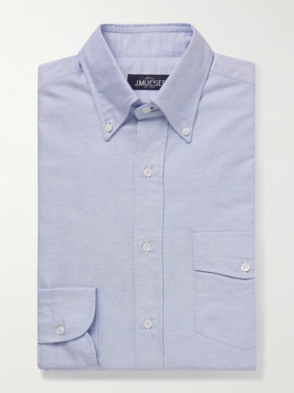 Slim-Fit Button-Down Collar Cotton Oxford Shirt Slim-Fit Button-Down Collar Cotton Oxford Shirt