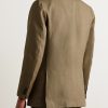 Waverly Double-Breasted Linen Suit Jacket - BK