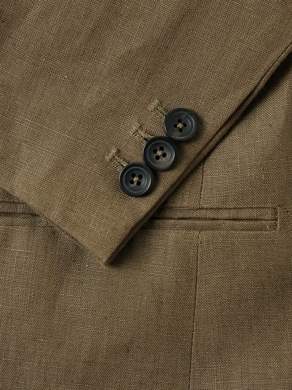 Waverly Double-Breasted Linen Suit Jacket - CU