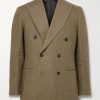 Waverly Double-Breasted Linen Suit Jacket