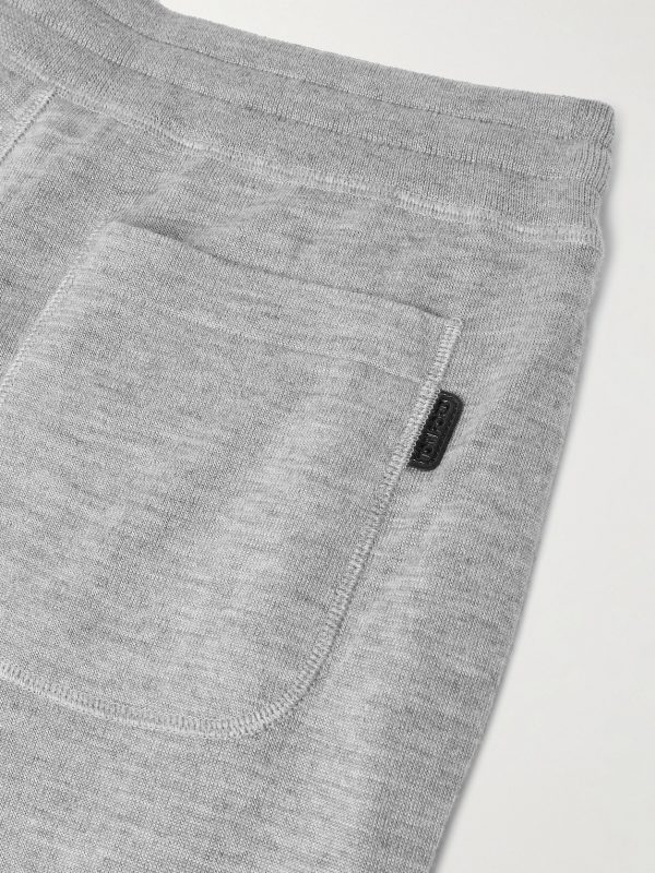 Tapered Cashmere and Silk-Blend Sweatpants - CU Tapered Cashmere and Silk-Blend Sweatpants - CU
