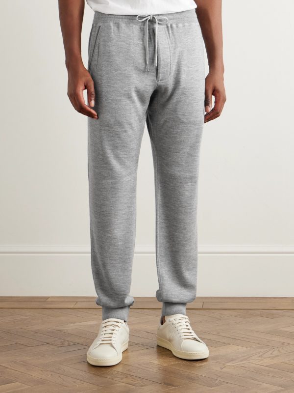 Tapered Cashmere and Silk-Blend Sweatpants - FR Tapered Cashmere and Silk-Blend Sweatpants - FR