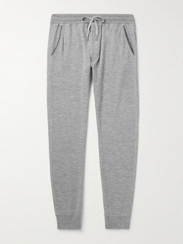 Tapered Cashmere and Silk-Blend Sweatpants Tapered Cashmere and Silk-Blend Sweatpants