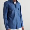 Neapolitan Slim-Fit Cotton-Chambray Shirt - FR