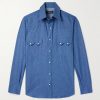 Neapolitan Slim-Fit Cotton-Chambray Shirt