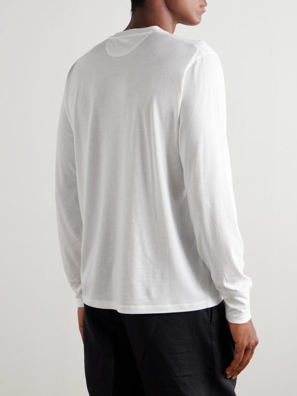 Slim-Fit Lyocell and Cotton-Blend Jersey T-Shirt - BK Slim-Fit Lyocell and Cotton-Blend Jersey T-Shirt - BK