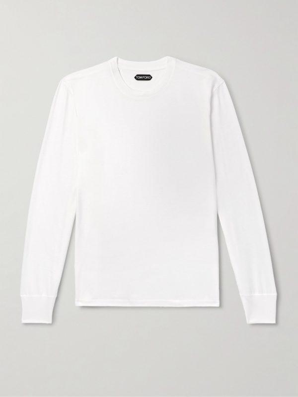 Slim-Fit Lyocell and Cotton-Blend Jersey T-Shirt Slim-Fit Lyocell and Cotton-Blend Jersey T-Shirt