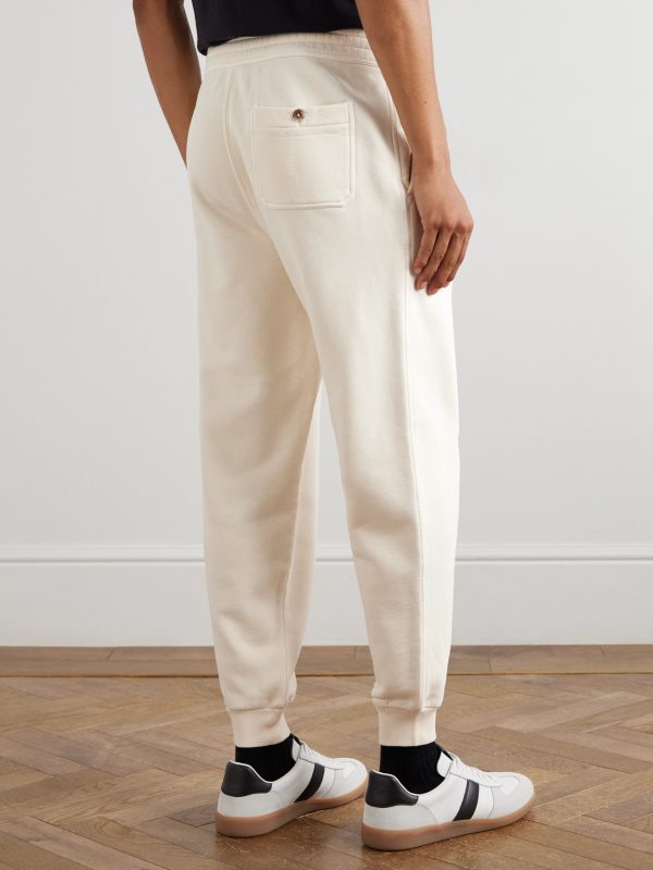 Tapered Cotton-Jersey Sweatpants - BK Tapered Cotton-Jersey Sweatpants - BK