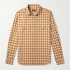 Slim-Fit Checked Cotton-Twill Shirt