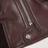 Leather Zip-Up Jacket - E1 Leather Zip-Up Jacket - E1