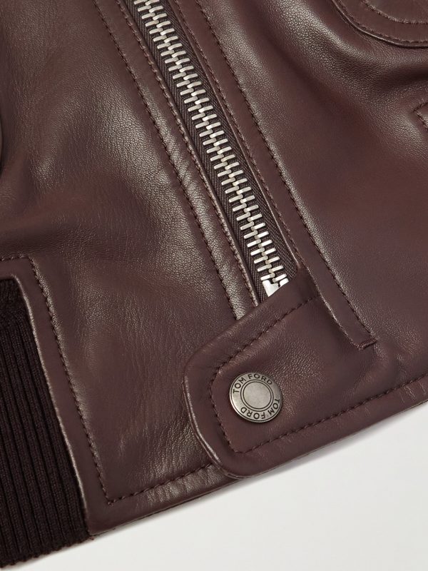 Leather Zip-Up Jacket - E1 Leather Zip-Up Jacket - E1