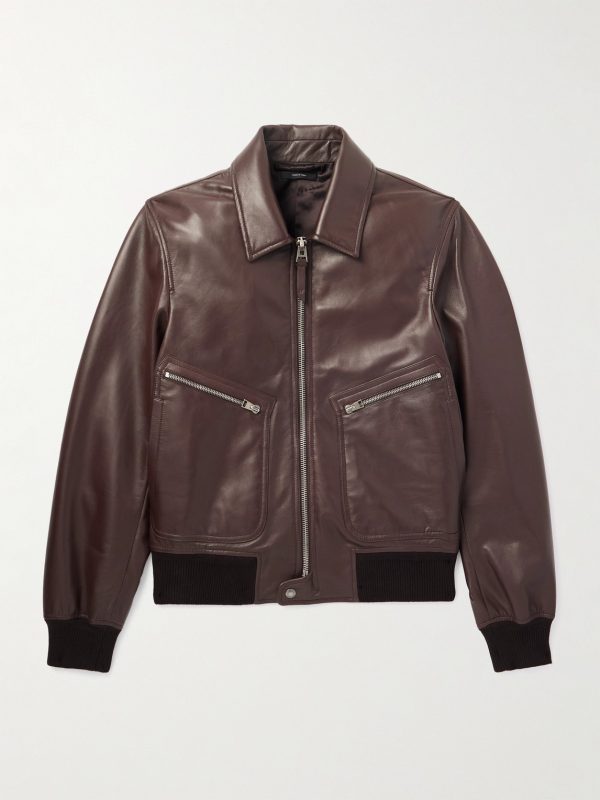 Leather Zip-Up Jacket Leather Zip-Up Jacket