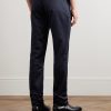 Dyllan Straight-Leg Cotton-Satin Trousers - BK