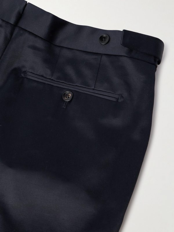 Dyllan Straight-Leg Cotton-Satin Trousers - CU