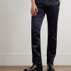 Dyllan Straight-Leg Cotton-Satin Trousers - FR