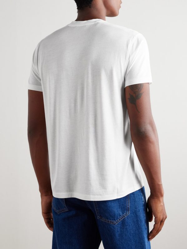 Slim-Fit Lyocell and Cotton-Blend Jersey T-Shirt - BK Slim-Fit Lyocell and Cotton-Blend Jersey T-Shirt - BK