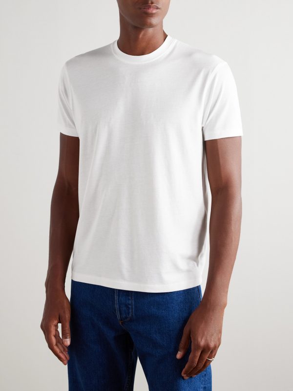 Slim-Fit Lyocell and Cotton-Blend Jersey T-Shirt - FR Slim-Fit Lyocell and Cotton-Blend Jersey T-Shirt - FR