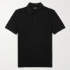 Slim-Fit Lyocell and Cotton-Blend Piqué Polo Shirt Slim-Fit Lyocell and Cotton-Blend Piqué Polo Shirt